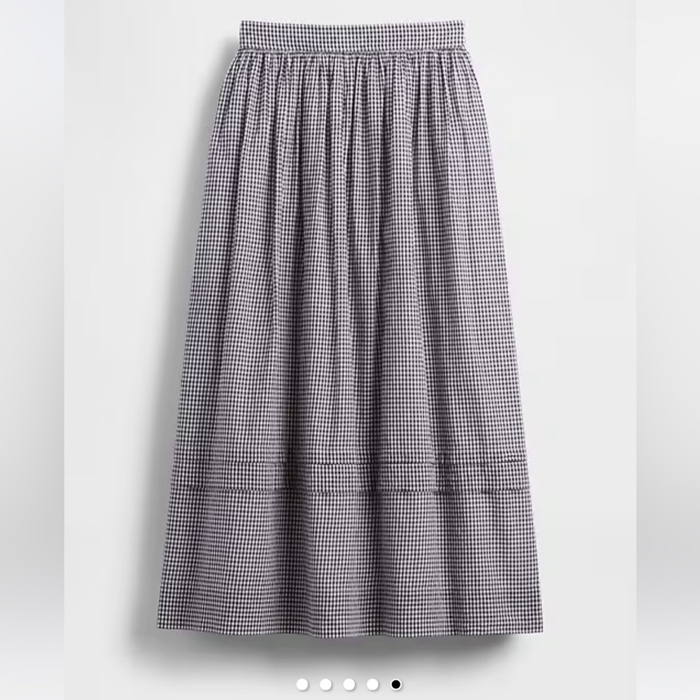 Gap × DÔEN Gingham Midi Skirt